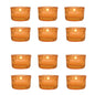 Orange Cleo Colored Glass Tealight Holder, Set of 12 - PaperLanternStore.com - Paper Lanterns, Decor, Party Lights & More