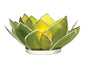Grass Green & Silver Nani Medium Capiz Lotus Candle Holder - PaperLanternStore.com - Paper Lanterns, Decor, Party Lights & More