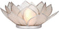 White & Silver Nani Medium Capiz Lotus Candle Holder - PaperLanternStore.com - Paper Lanterns, Decor, Party Lights & More
