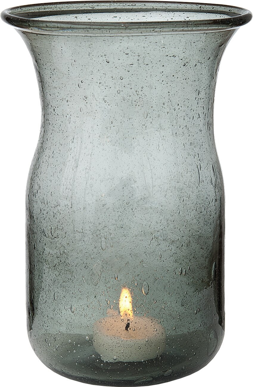 Charcoal Grey Tidal Recycled Glass Tall Vase - PaperLanternStore.com - Paper Lanterns, Decor, Party Lights & More