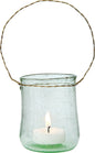 Light Green Sand Piper Recycled Glass Hanging Candle Holder - PaperLanternStore.com - Paper Lanterns, Decor, Party Lights & More