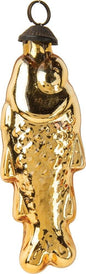 Mercury Glass Fish Ornament,  Small Gold - PaperLanternStore.com - Paper Lanterns, Decor, Party Lights & More