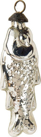 Mercury Glass Fish Ornament, Small Silver - PaperLanternStore.com - Paper Lanterns, Decor, Party Lights & More