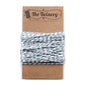 Dove Grey Striped Baker's Twine 15 Yards - PaperLanternStore.com - Paper Lanterns, Decor, Party Lights & More