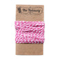 Fuchsia Pink Striped Baker's Twine 15 Yards - PaperLanternStore.com - Paper Lanterns, Decor, Party Lights & More