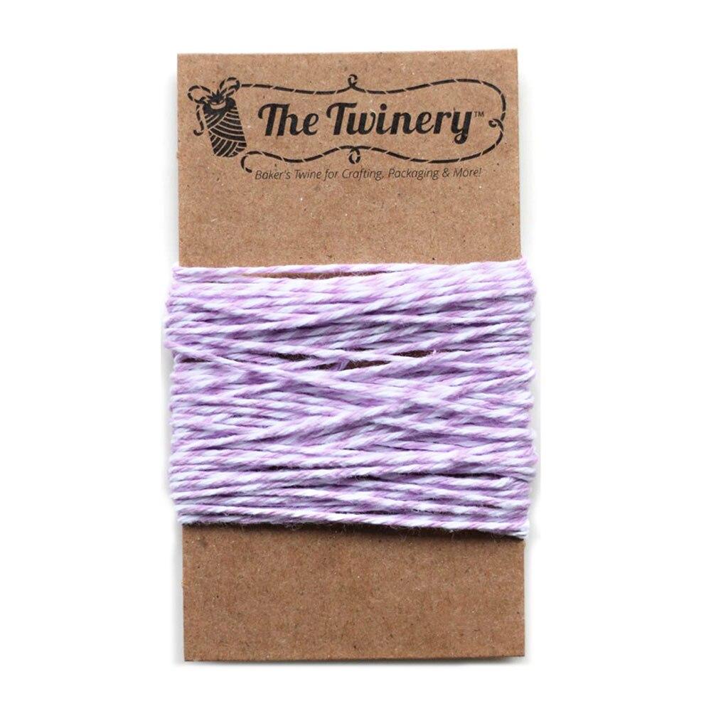 Lilac Purple Striped Baker's Twine 15 Yards - PaperLanternStore.com - Paper Lanterns, Decor, Party Lights & More