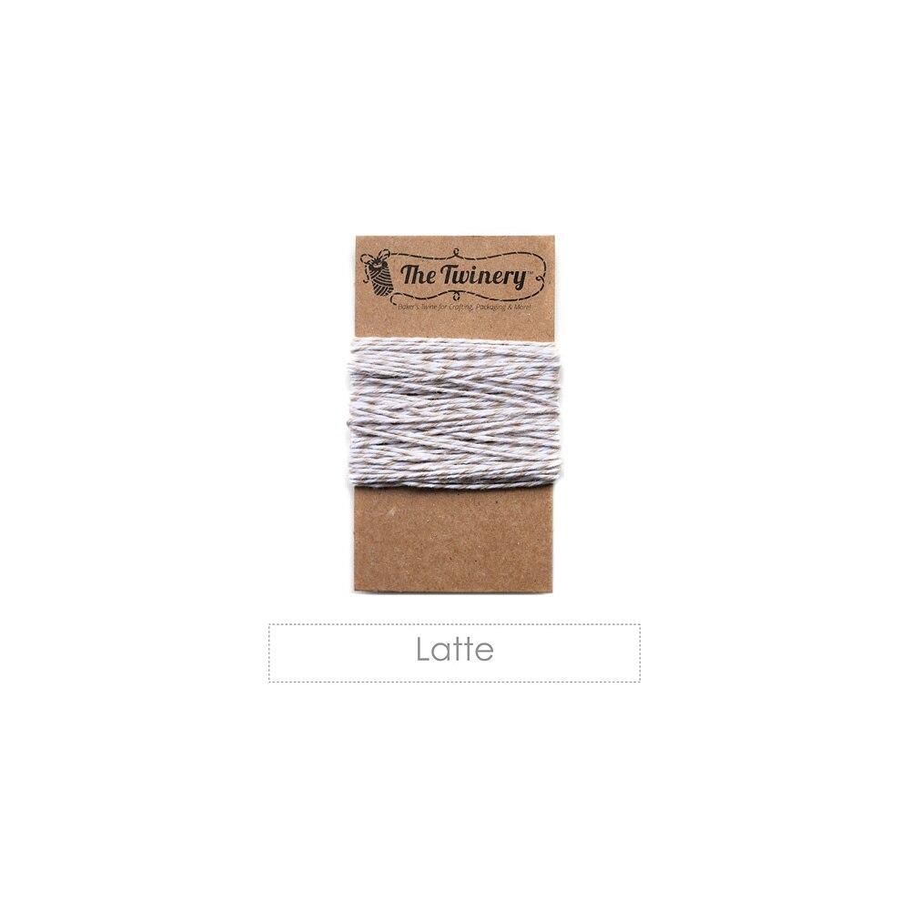 Latte Brown Striped Baker's Twine 15 Yards - PaperLanternStore.com - Paper Lanterns, Decor, Party Lights & More