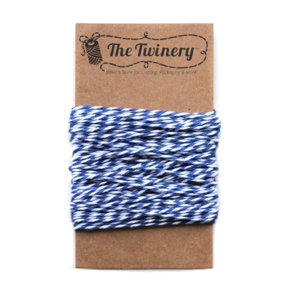 Navy Blue Striped Baker's Twine 15 Yards - PaperLanternStore.com - Paper Lanterns, Decor, Party Lights & More