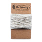 Platinum Silver Shimmer Striped Baker's Twine 15 Yards - PaperLanternStore.com - Paper Lanterns, Decor, Party Lights & More