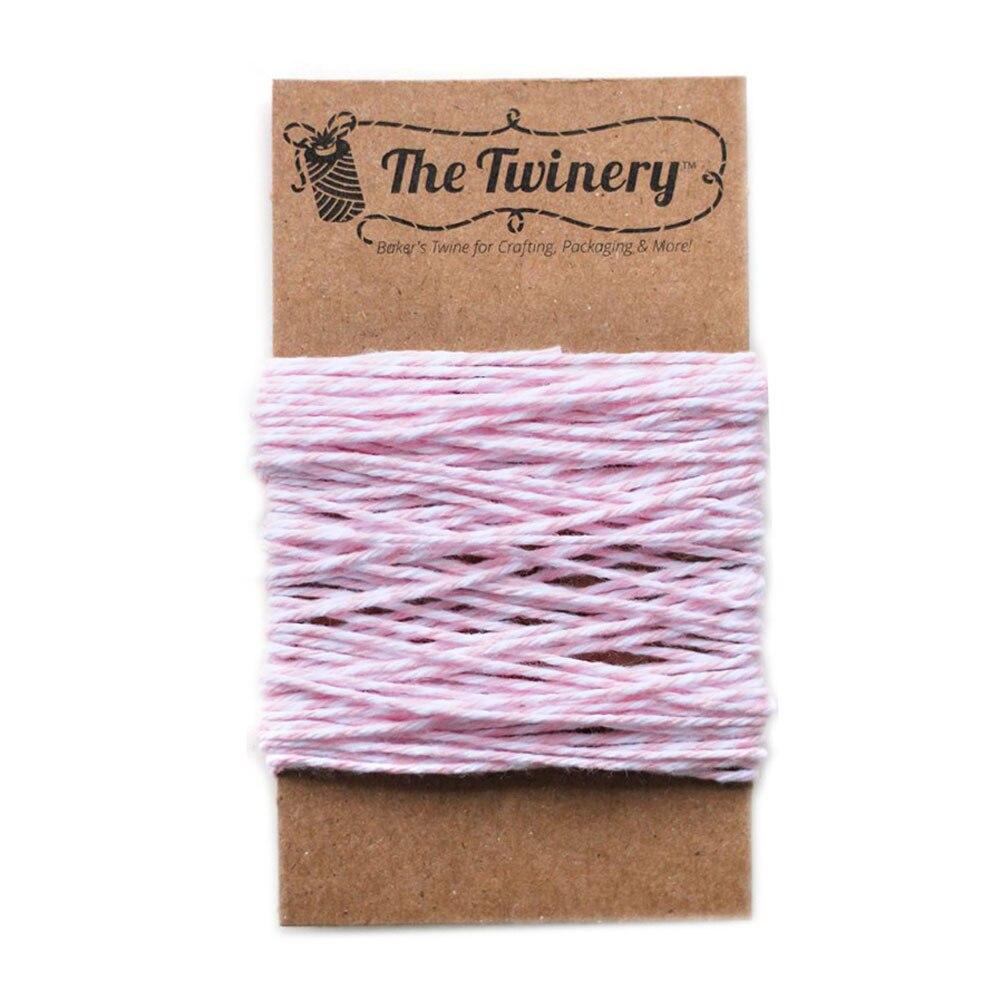 Rose Quartz Pink Striped Baker's Twine 15 Yards - PaperLanternStore.com - Paper Lanterns, Decor, Party Lights & More