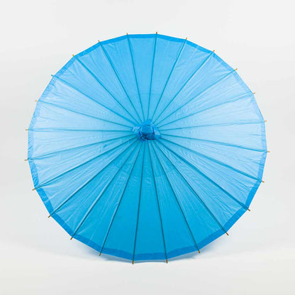 BULK PACK (6-Pack) 32" Turquoise Paper Parasol Umbrella with Elegant Handle
