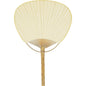 Ivory Paper Paddle Fan - PaperLanternStore.com - Paper Lanterns, Decor, Party Lights & More