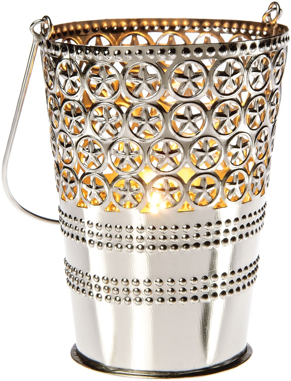 Large Tara Punched Tin Star Shadow Lantern - PaperLanternStore.com - Paper Lanterns, Decor, Party Lights & More