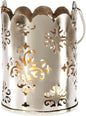 Small Amala Punched Tin Damask Pattern Shadow Lantern - PaperLanternStore.com - Paper Lanterns, Decor, Party Lights & More