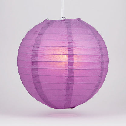 36" Violet / Orchid Jumbo Round Paper Lantern, Even Ribbing, Chinese Hanging Wedding & Party Decoration - PaperLanternStore.com - Paper Lanterns, Decor, Party Lights & More