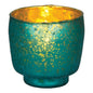 Turquoise Blue Kebi Luxe Glass Candle Holder - PaperLanternStore.com - Paper Lanterns, Decor, Party Lights & More