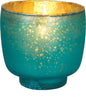 Turquoise Blue Omorose Luxe Glass Candle Holder - PaperLanternStore.com - Paper Lanterns, Decor, Party Lights & More