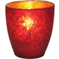 Red Ebe Luxe Glass Small Candle Holder - PaperLanternStore.com - Paper Lanterns, Decor, Party Lights & More