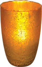 Gold Salama Luxe Glass Medium Candle Holder - PaperLanternStore.com - Paper Lanterns, Decor, Party Lights & More
