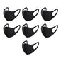 Black Comfortable Face Masks Coverings 3-ply Washable Reusable (7-Pack) - PaperLanternStore.com - Paper Lanterns, Decor, Party Lights & More