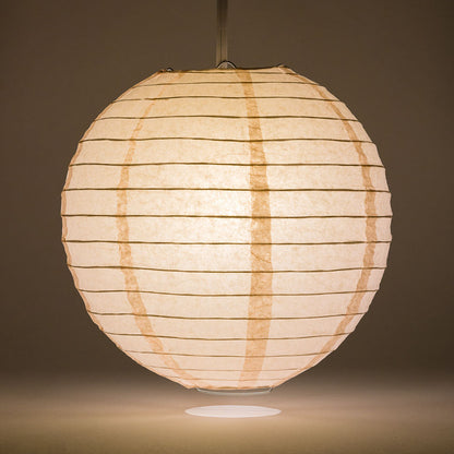 16" Rose Quartz Pink Round Paper Lantern, Even Ribbing, Chinese Hanging Decoration for Weddings and Parties - PaperLanternStore.com - Paper Lanterns, Decor, Party Lights & More