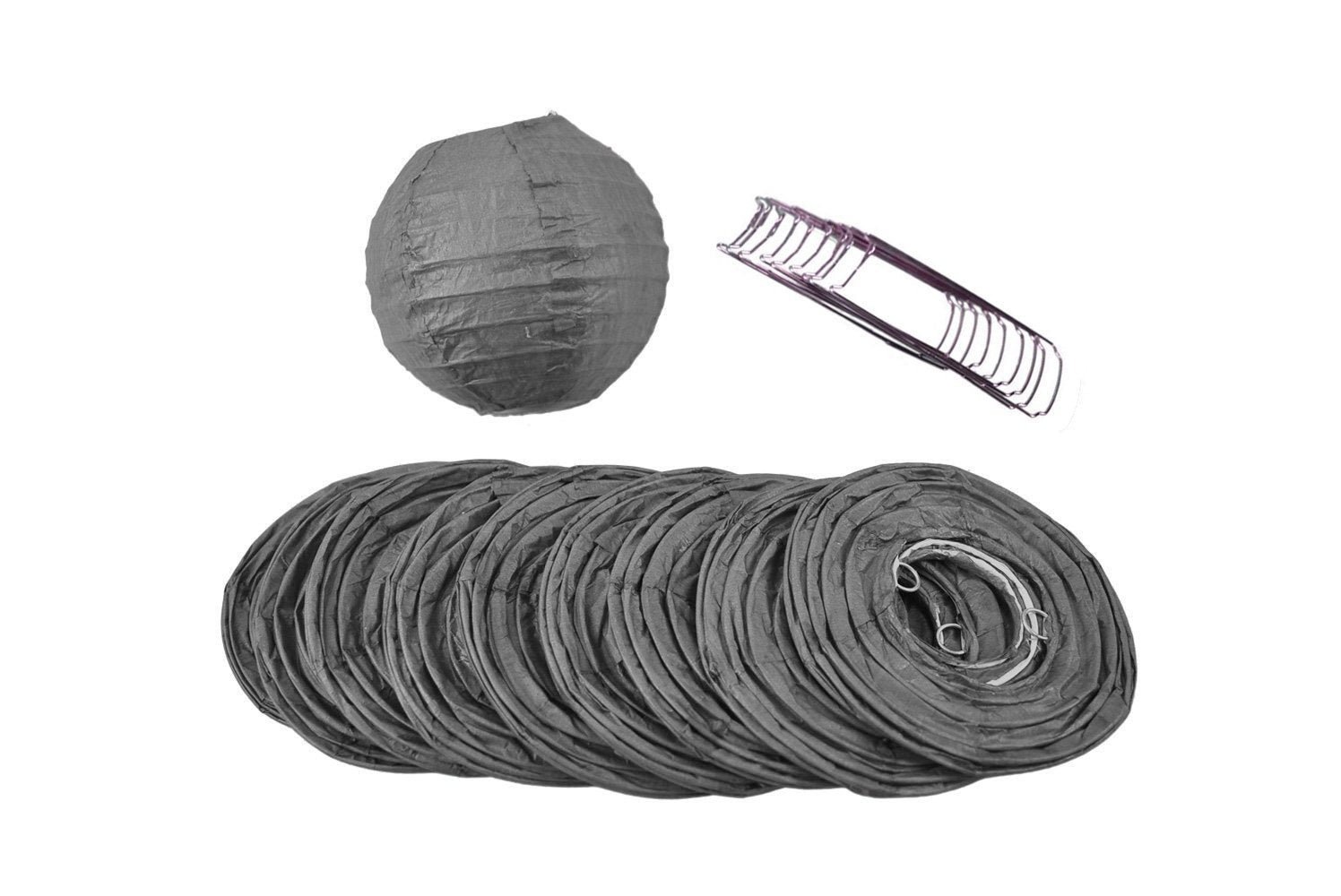 4" Even Ribbing Paper Lanterns (10-Pack) - Various Colors Available - PaperLanternStore.com - Paper Lanterns, Decor, Party Lights & More