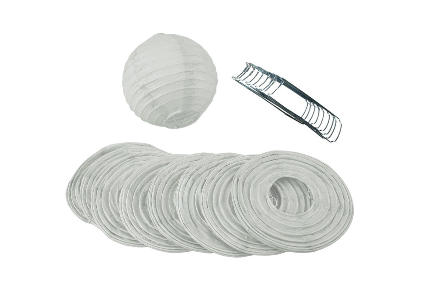 4" Even Ribbing Paper Lanterns (10-Pack) - Various Colors Available - PaperLanternStore.com - Paper Lanterns, Decor, Party Lights & More
