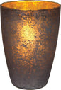 Charcoal Grey Nubiti Luxe Glass Large Candle Holder - PaperLanternStore.com - Paper Lanterns, Decor, Party Lights & More