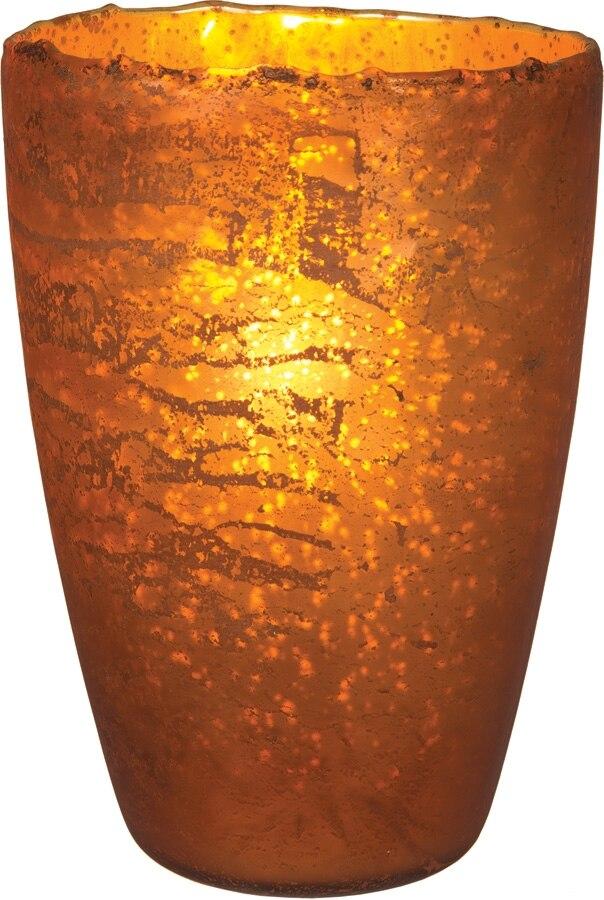 Copper Nubiti Luxe Glass Large Candle Holder - PaperLanternStore.com - Paper Lanterns, Decor, Party Lights & More
