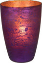 Plum Purple Nubiti Luxe Glass Large Candle Holder - PaperLanternStore.com - Paper Lanterns, Decor, Party Lights & More