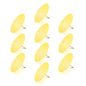 BULK PACK (10-PACK) 32" Lemon Yellow Chiffon Paper Parasol Umbrella with Elegant Handle