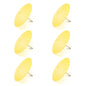 BULK PACK (6-PACK) 32" Lemon Yellow Chiffon Paper Parasol Umbrella with Elegant Handle