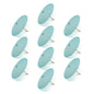 BULK PACK (10-Pack) 32" Teal Green Paper Parasol Umbrella with Elegant Handle