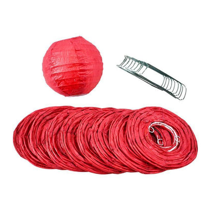 4" Even Ribbing Paper Lanterns (10-Pack) - Various Colors Available - PaperLanternStore.com - Paper Lanterns, Decor, Party Lights & More