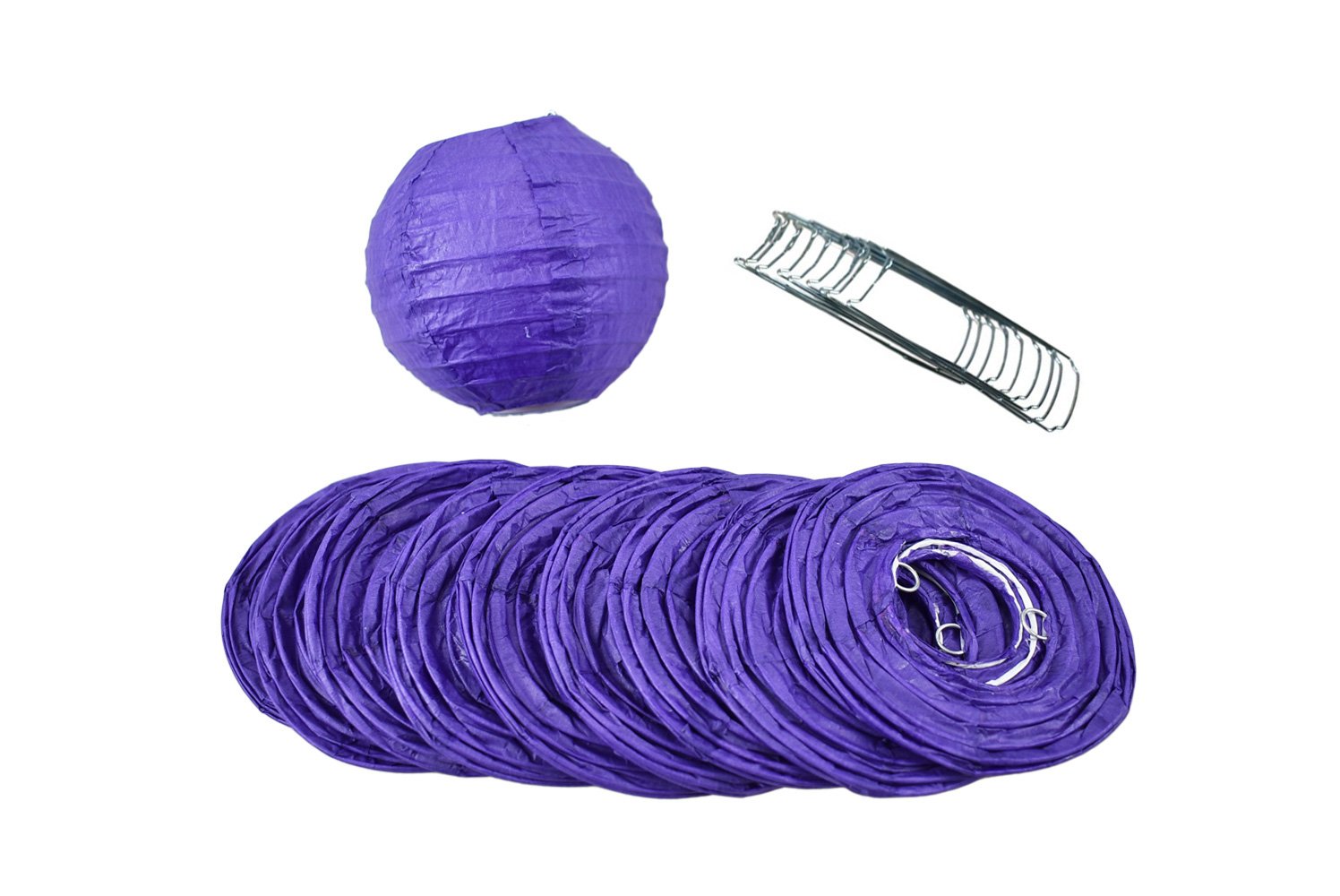 4" Even Ribbing Paper Lanterns (10-Pack) - Various Colors Available - PaperLanternStore.com - Paper Lanterns, Decor, Party Lights & More