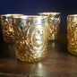 Gold Ivy Mercury Glass Fleur de Lis Candle Holder, Set of 4 - PaperLanternStore.com - Paper Lanterns, Decor, Party Lights & More