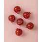 Chipotle Red Cassandra Mini Recycled Glass Ball Ornament, Set of 6 - PaperLanternStore.com - Paper Lanterns, Decor, Party Lights & More