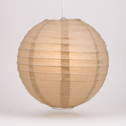 6" Dusty Sand Rose Round Paper Lantern, Even Ribbing, Chinese Hanging Wedding & Party Decoration - PaperLanternStore.com - Paper Lanterns, Decor, Party Lights & More
