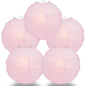 BULK PACK (5) 32" Pink Round Paper Lantern, Crisscross Ribbing, Chinese Hanging Wedding & Party Decoration - PaperLanternStore.com - Paper Lanterns, Decor, Party Lights & More