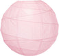 BULK PACK (5) 32" Rose Quartz Pink Round Paper Lantern, Crisscross Ribbing, Chinese Hanging Wedding & Party Decoration - PaperLanternStore.com - Paper Lanterns, Decor, Party Lights & More