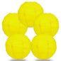 BULK PACK (5) 28" Yellow Round Paper Lantern, Crisscross Ribbing, Chinese Hanging Wedding & Party Decoration - PaperLanternStore.com - Paper Lanterns, Decor, Party Lights & More
