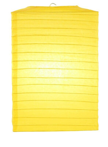 Yellow Hako Paper Lantern - PaperLanternStore.com - Paper Lanterns, Decor, Party Lights & More