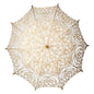 Ivory Battenburg Lace Parasol - PaperLanternStore.com - Paper Lanterns, Decor, Party Lights & More