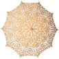 Cantaloupe Orange Battenburg Lace Parasol - PaperLanternStore.com - Paper Lanterns, Decor, Party Lights & More