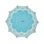Turquoise Blue Battenburg Lace Parasol - PaperLanternStore.com - Paper Lanterns, Decor, Party Lights & More