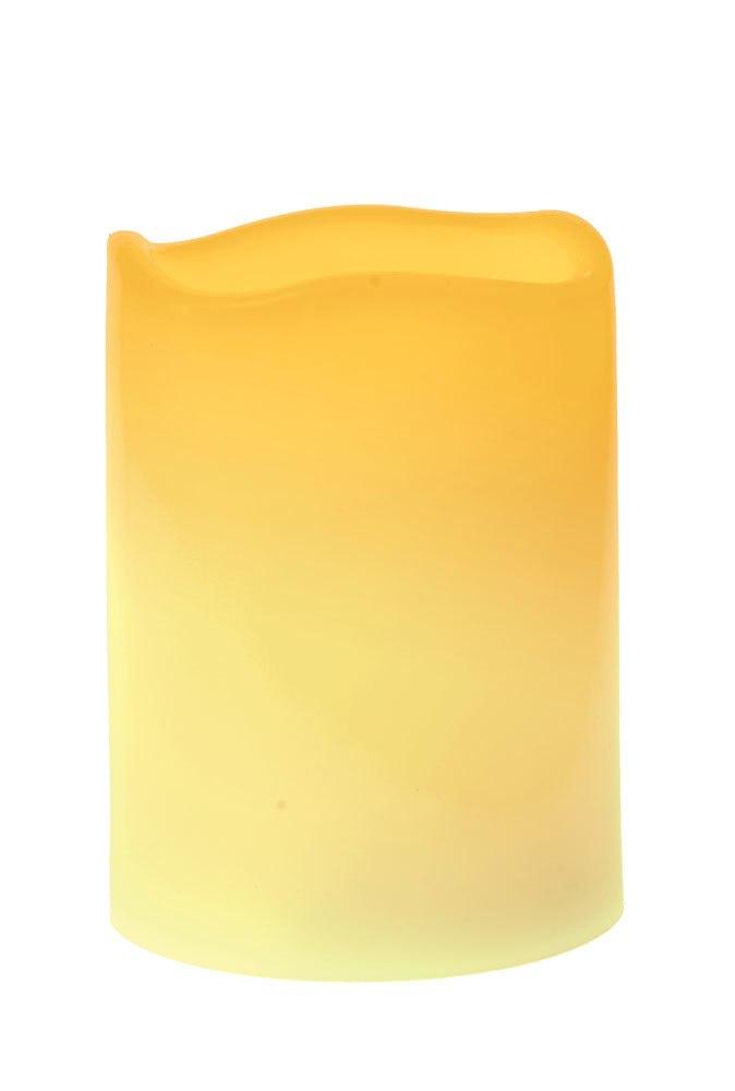 Real Wax Flameless Pillar Candle (4-inch, ivory) - PaperLanternStore.com - Paper Lanterns, Decor, Party Lights & More