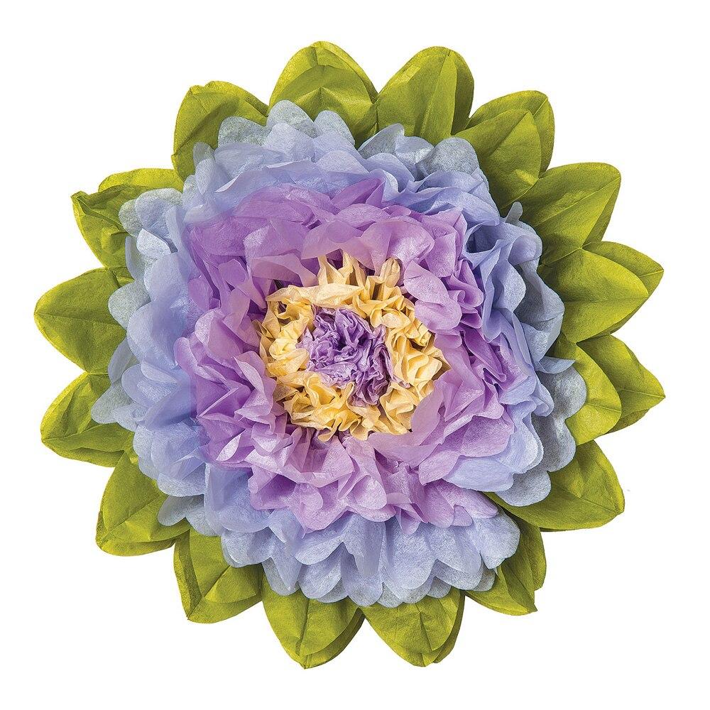 Giant Periwinkle Purple 24 Inch Tissue Paper Flower - PaperLanternStore.com - Paper Lanterns, Decor, Party Lights & More