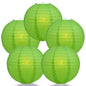 BULK PACK (5) 18" Grass Greenery Round Paper Lantern, Even Ribbing, Chinese Hanging Wedding & Party Decoration - PaperLanternStore.com - Paper Lanterns, Decor, Party Lights & More