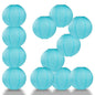 BULK PACK (12) 18" Baby Blue Round Paper Lantern, Even Ribbing, Chinese Hanging Wedding & Party Decoration - PaperLanternStore.com - Paper Lanterns, Decor, Party Lights & More