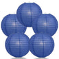BULK PACK (5) 28" Dark Blue Jumbo Round Paper Lantern, Even Ribbing, Chinese Hanging Wedding & Party Decoration - PaperLanternStore.com - Paper Lanterns, Decor, Party Lights & More
